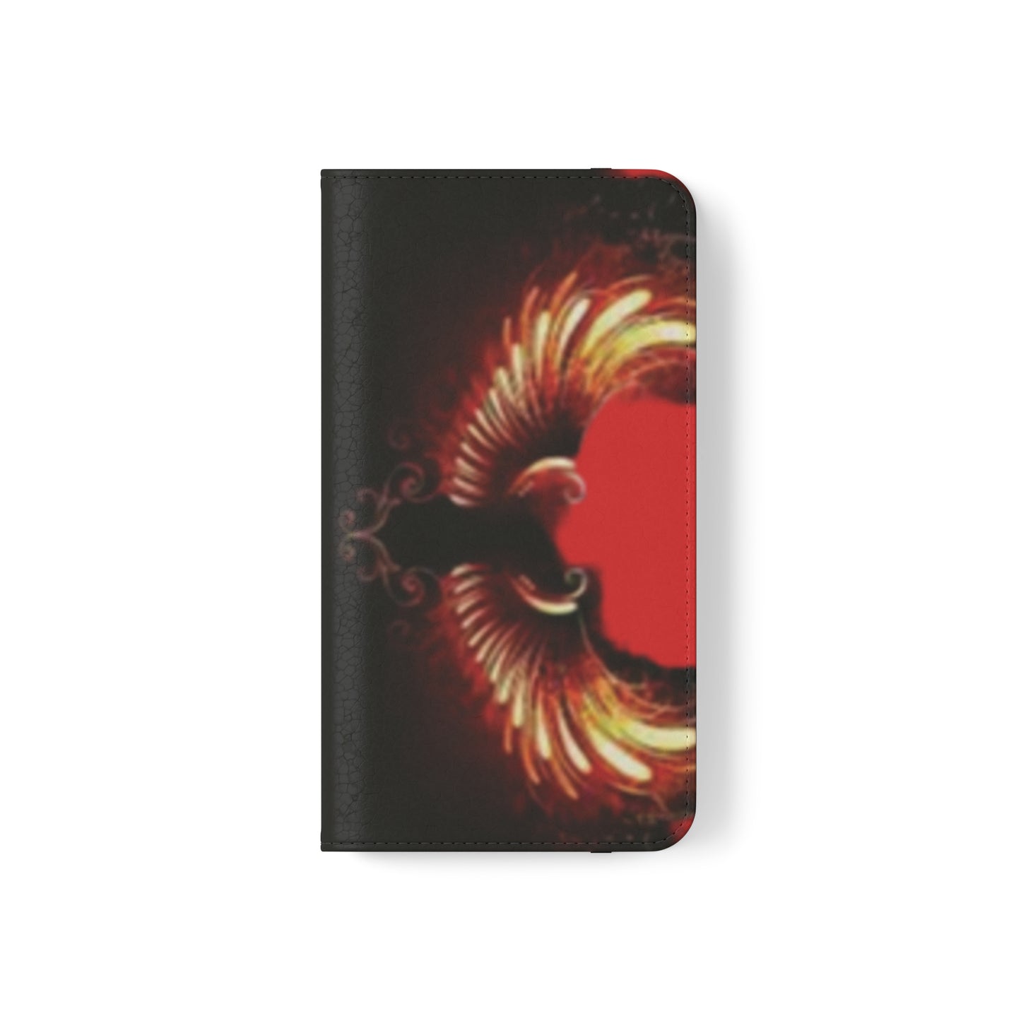 Elegant Winged Design Phone Flip Case - Stylish & Functional