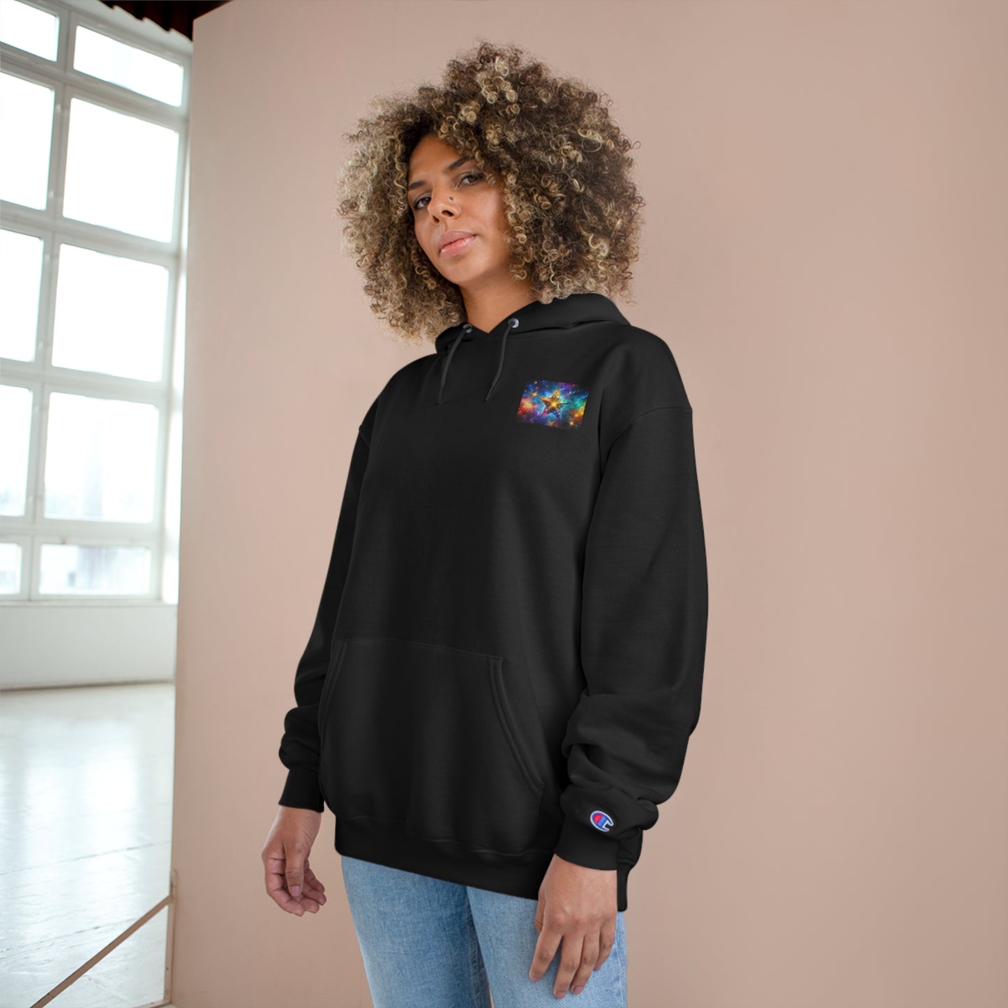 Dinosaur Adventure Champion Hoodie - Perfect for Car Lovers and Nature Enthusiasts
