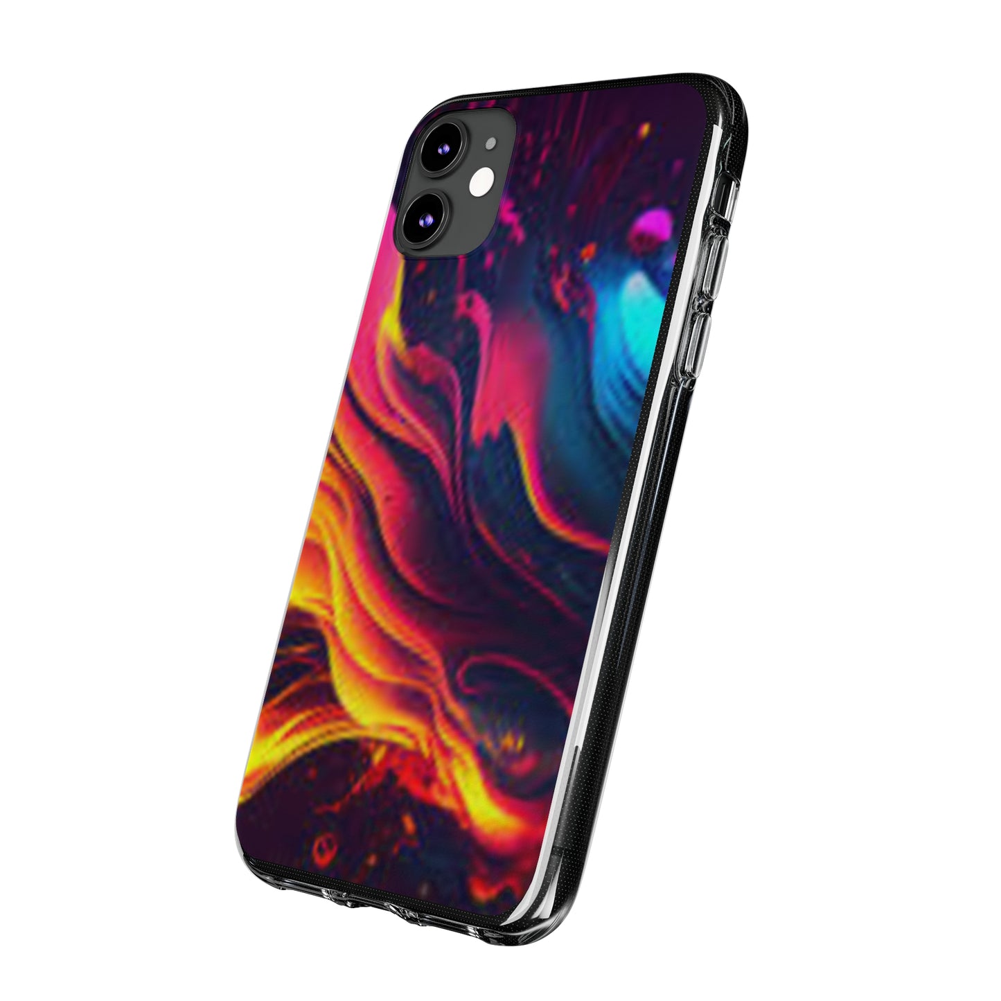 Vibrant Abstract Soft Phone Case for Artistic Souls