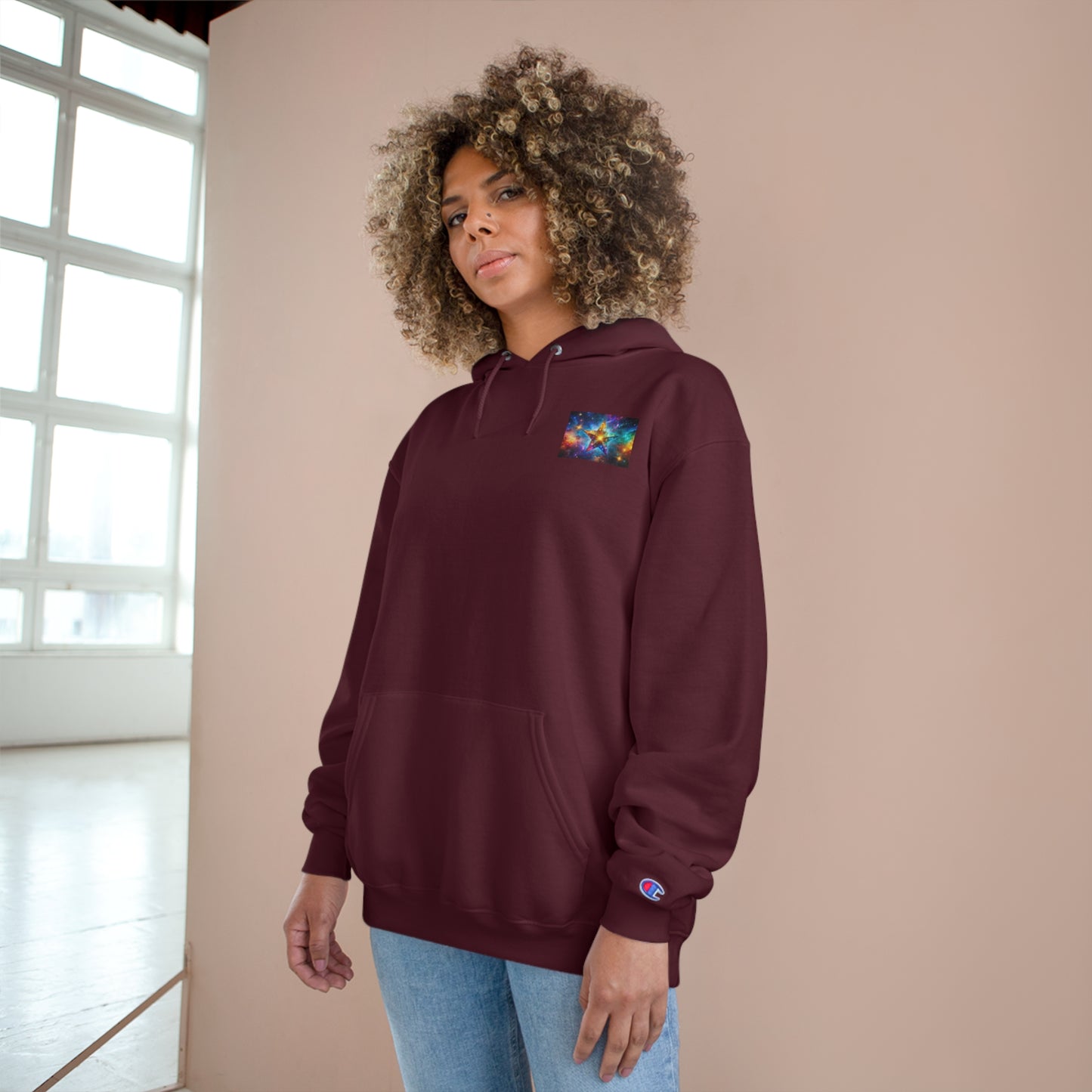 Dinosaur Adventure Champion Hoodie - Perfect for Car Lovers and Nature Enthusiasts