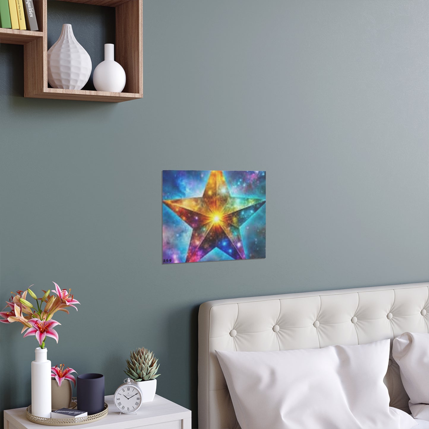 Vibrant Star Silk Poster - Indoor & Outdoor Wall Art Decoration