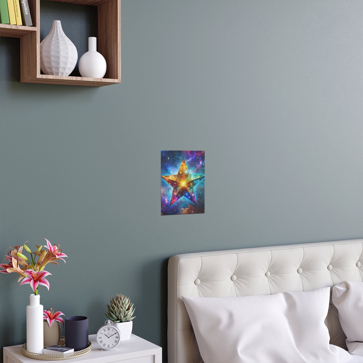 Vibrant Star Silk Poster - Indoor & Outdoor Wall Art Decoration