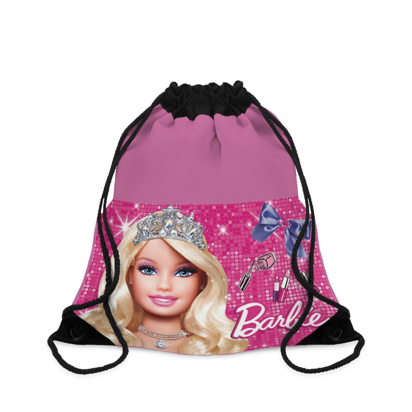 Barbie-Inspired Drawstring Bag - Glamorous Pink Accessory for Fashion Lovers