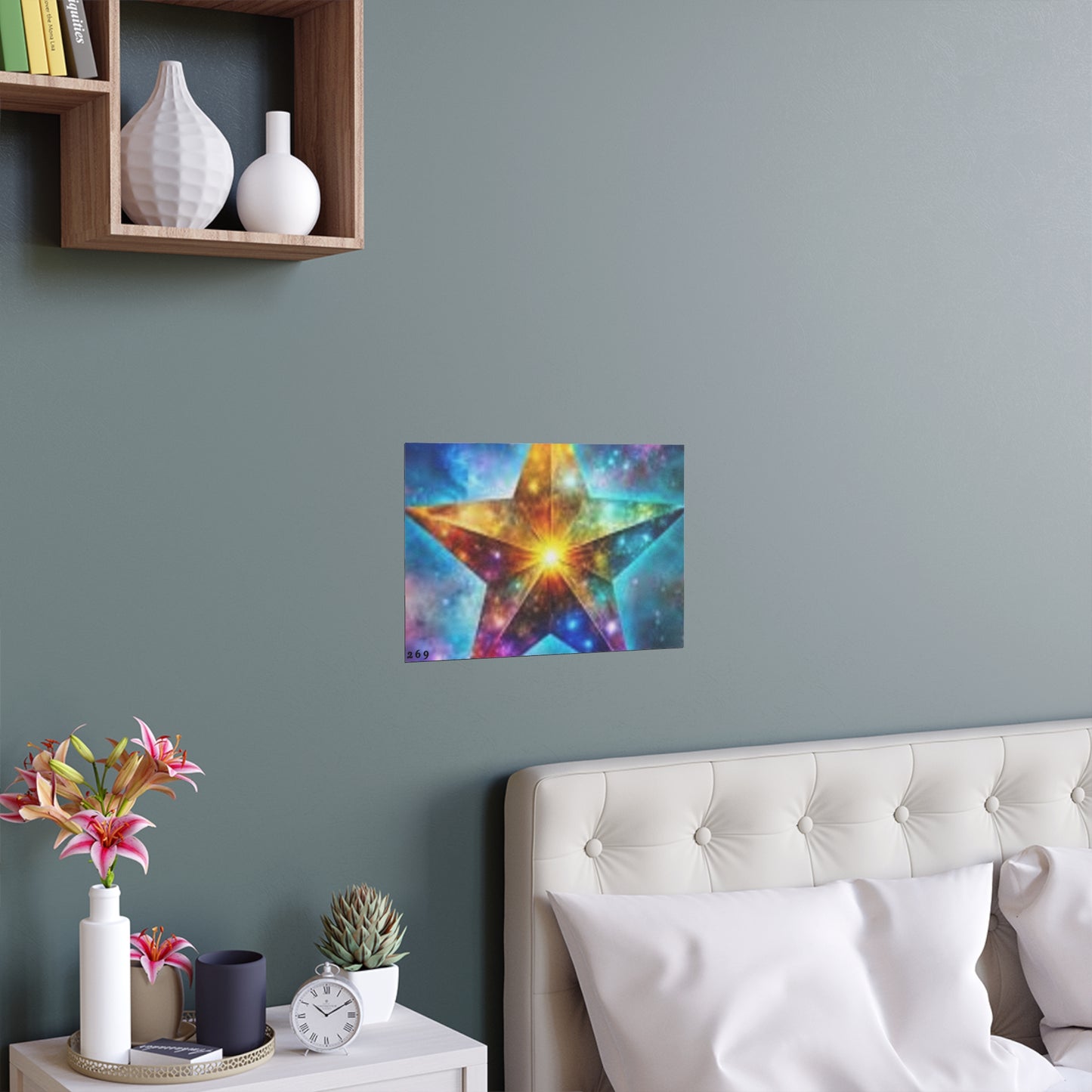 Vibrant Star Silk Poster - Indoor & Outdoor Wall Art Decoration
