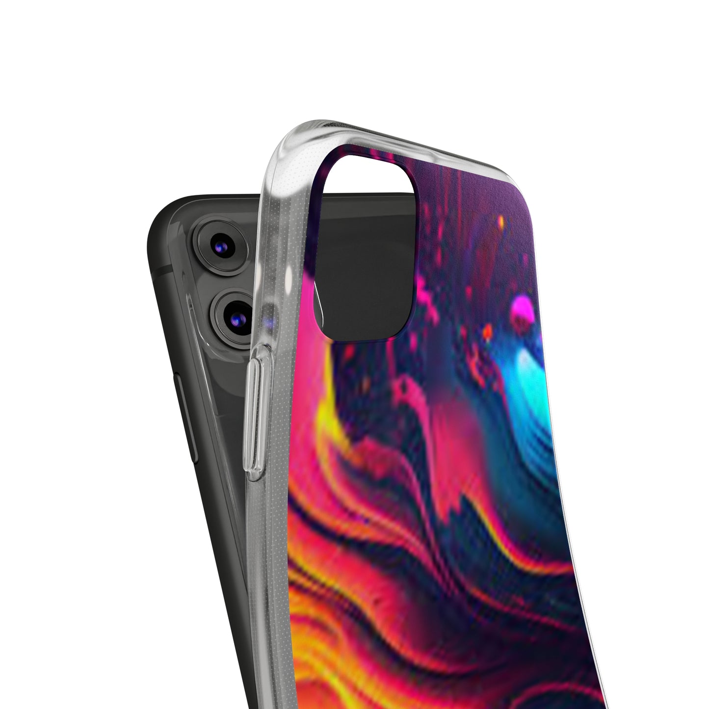 Vibrant Abstract Soft Phone Case for Artistic Souls