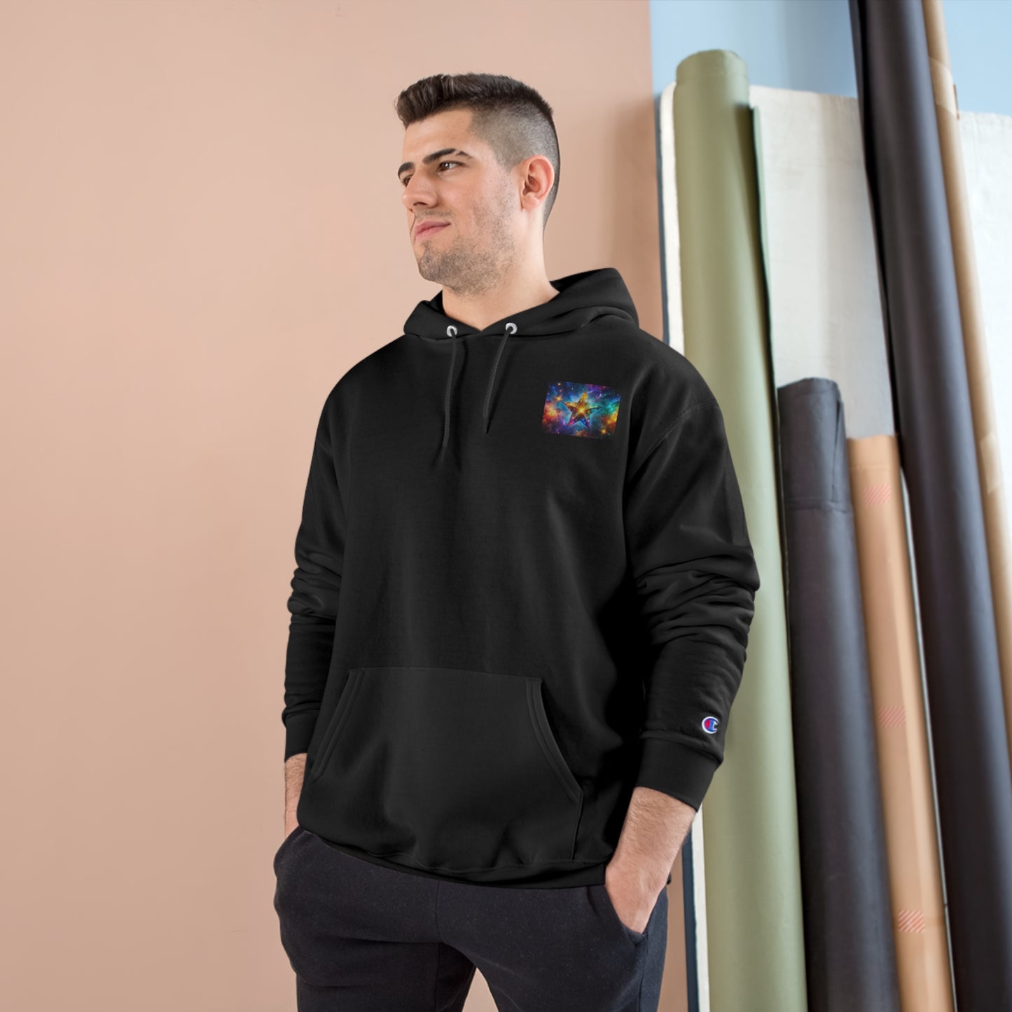 Dinosaur Adventure Champion Hoodie - Perfect for Car Lovers and Nature Enthusiasts