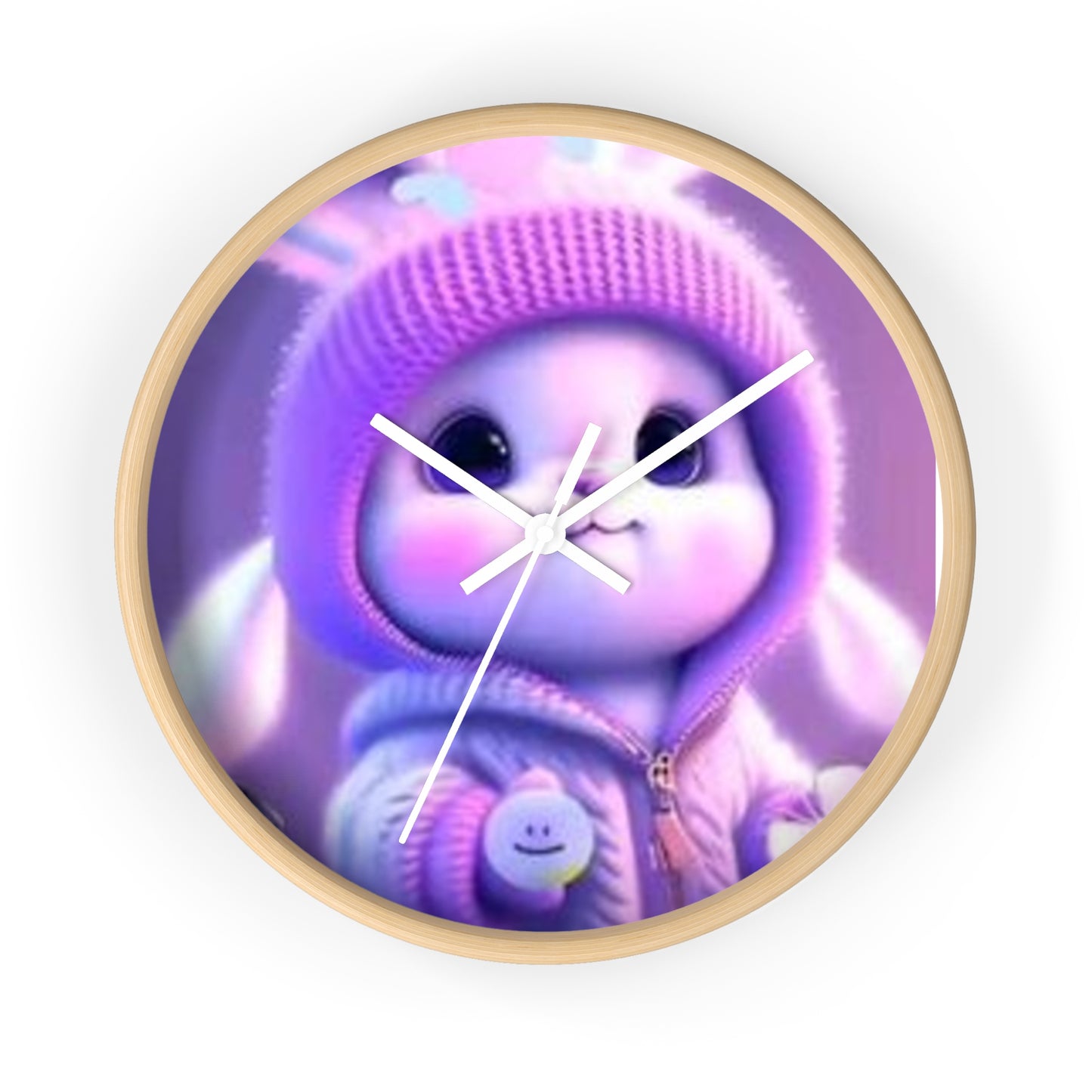 Cute Bunny Wall Clock - Adorable Home Decor for Kids' Rooms