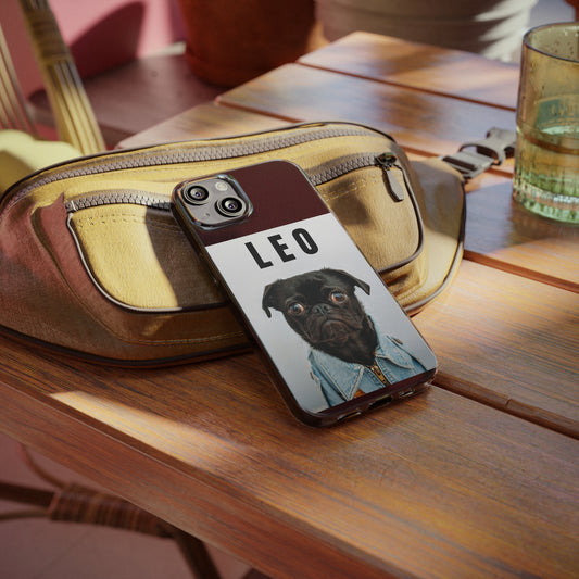 Personalized Leo Dog Lover Phone Case - Stylish Soft Phone Cover