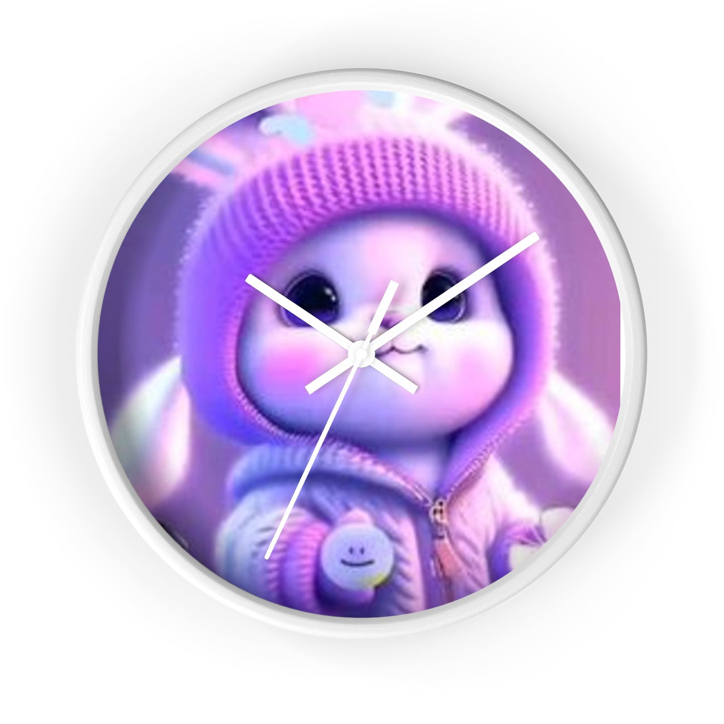 Cute Bunny Wall Clock - Adorable Home Decor for Kids' Rooms