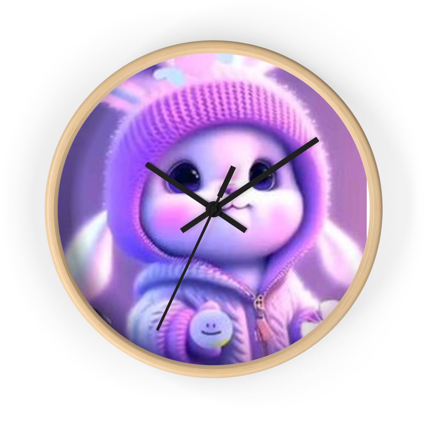Cute Bunny Wall Clock - Adorable Home Decor for Kids' Rooms