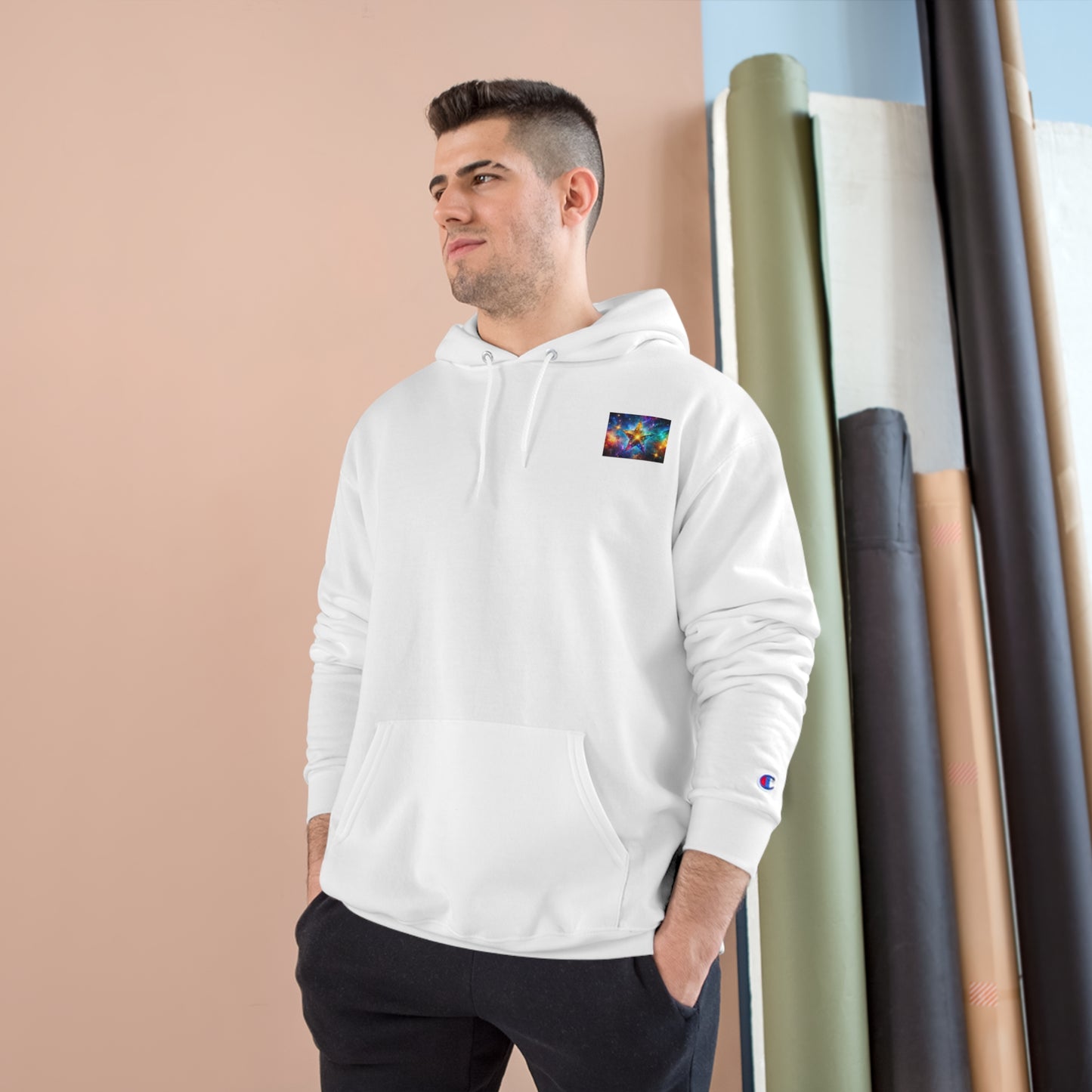 Dinosaur Adventure Champion Hoodie - Perfect for Car Lovers and Nature Enthusiasts