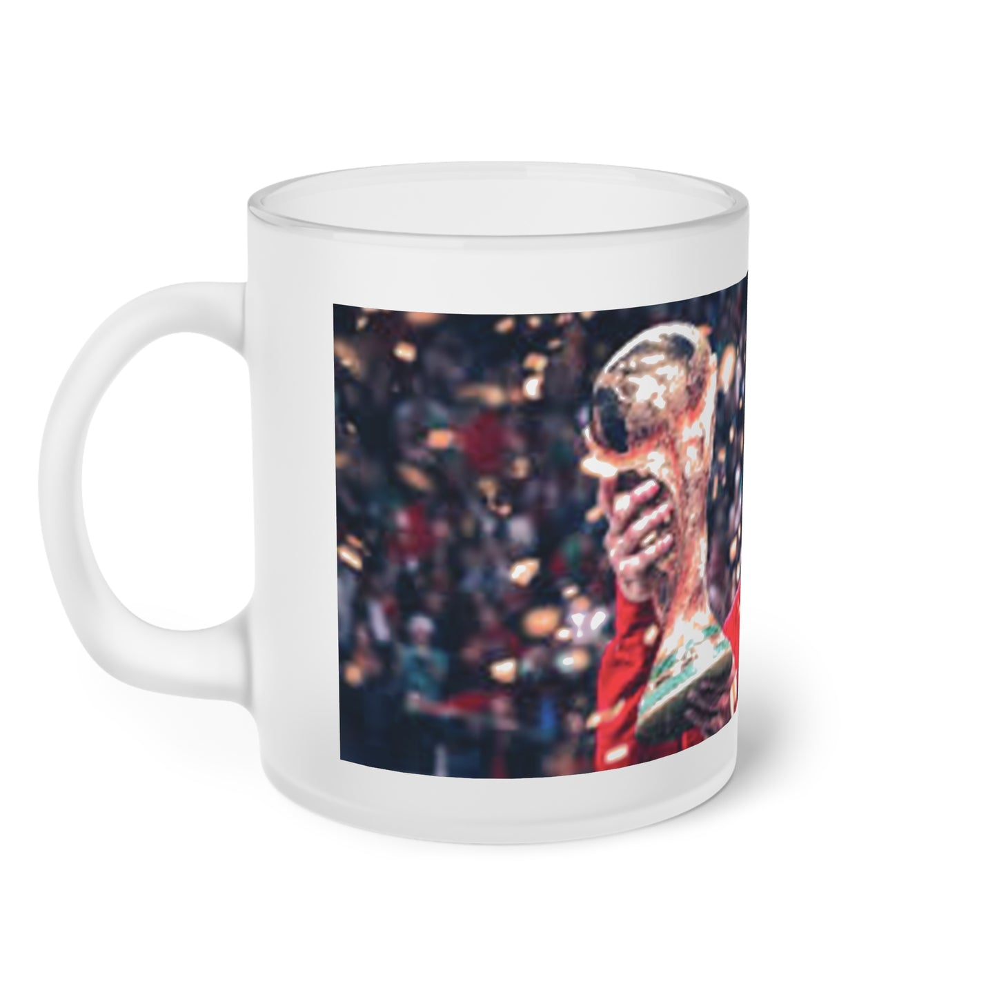 Celebration Frosted Glass Mug - Perfect for Sports Fans
