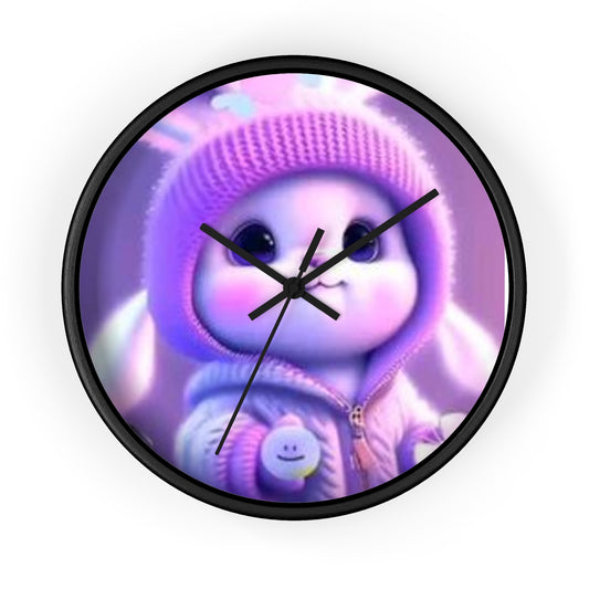 Cute Bunny Wall Clock - Adorable Home Decor for Kids' Rooms