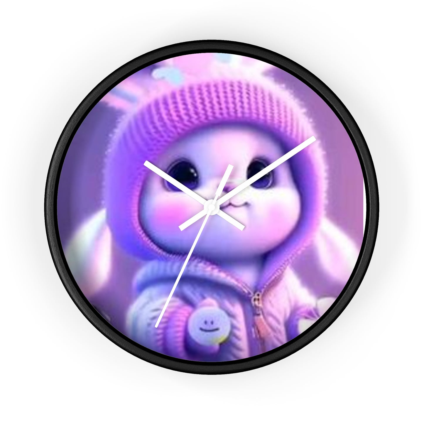 Cute Bunny Wall Clock - Adorable Home Decor for Kids' Rooms