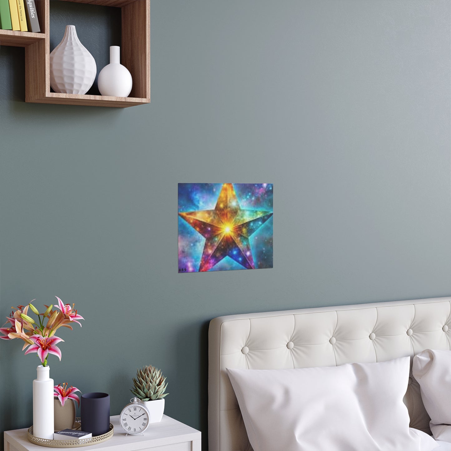 Vibrant Star Silk Poster - Indoor & Outdoor Wall Art Decoration