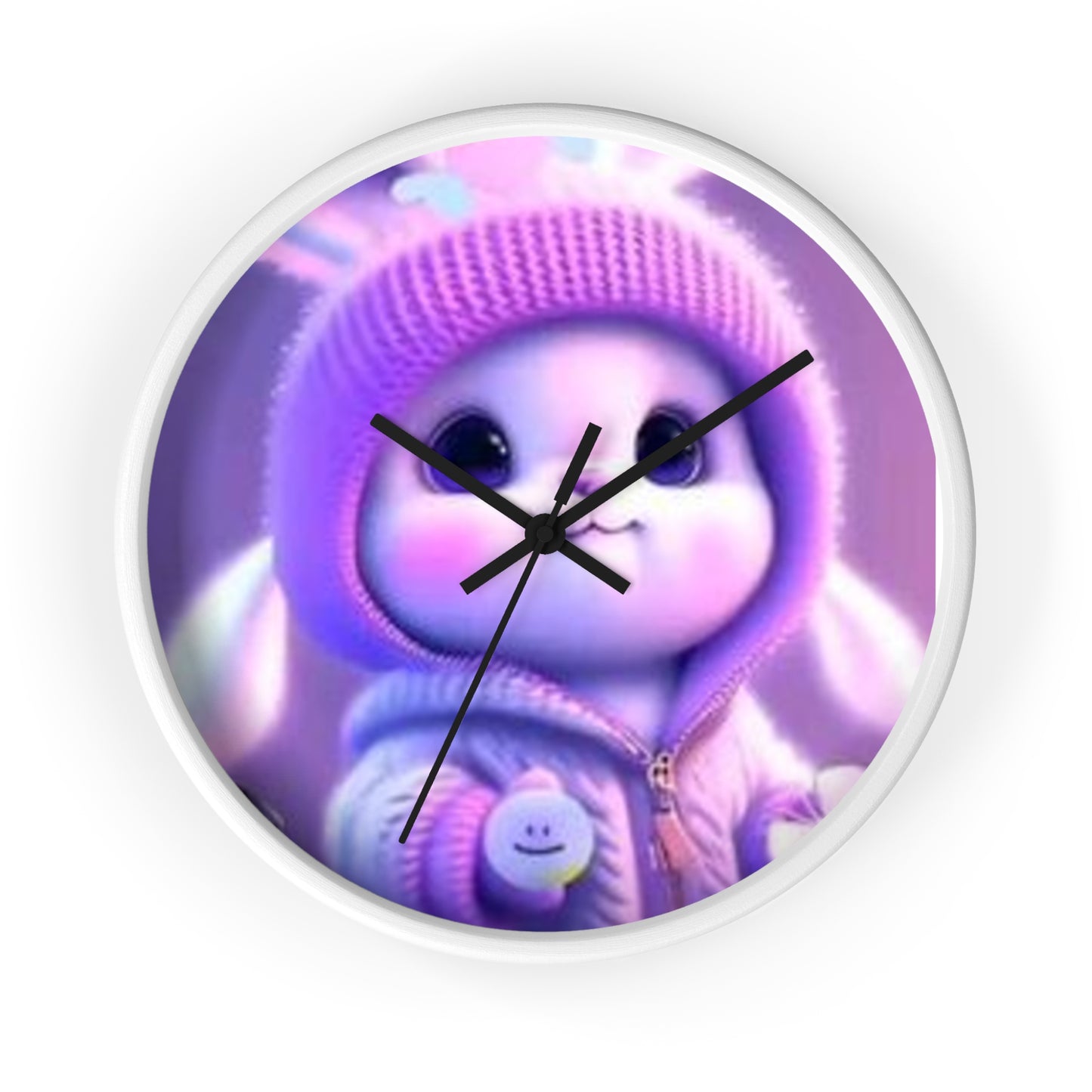 Cute Bunny Wall Clock - Adorable Home Decor for Kids' Rooms