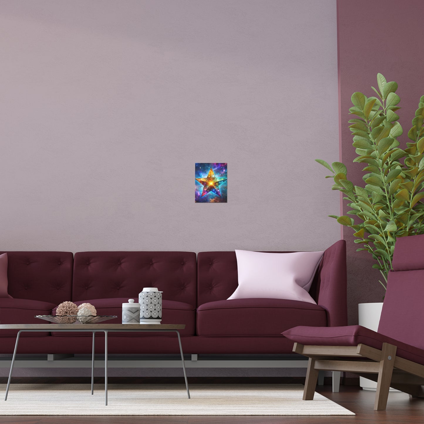 Vibrant Star Silk Poster - Indoor & Outdoor Wall Art Decoration