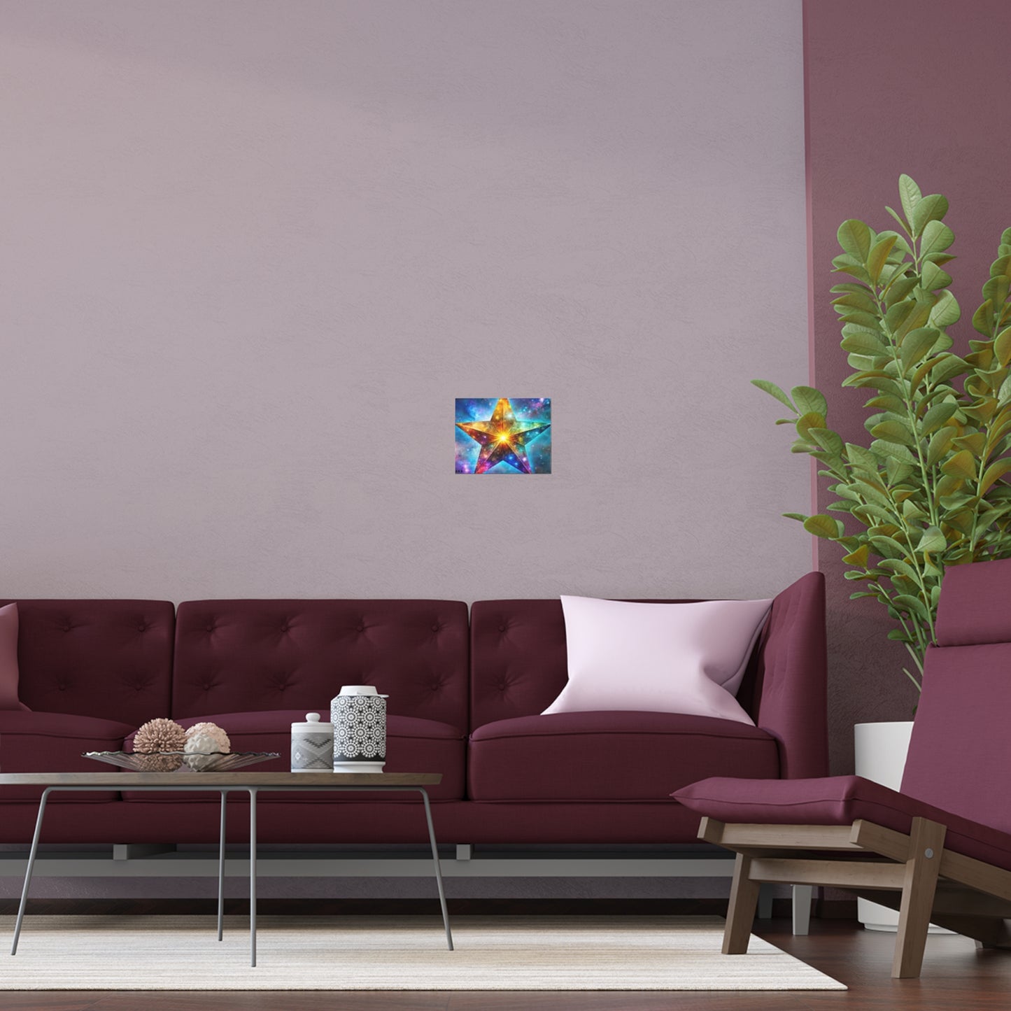 Vibrant Star Silk Poster - Indoor & Outdoor Wall Art Decoration