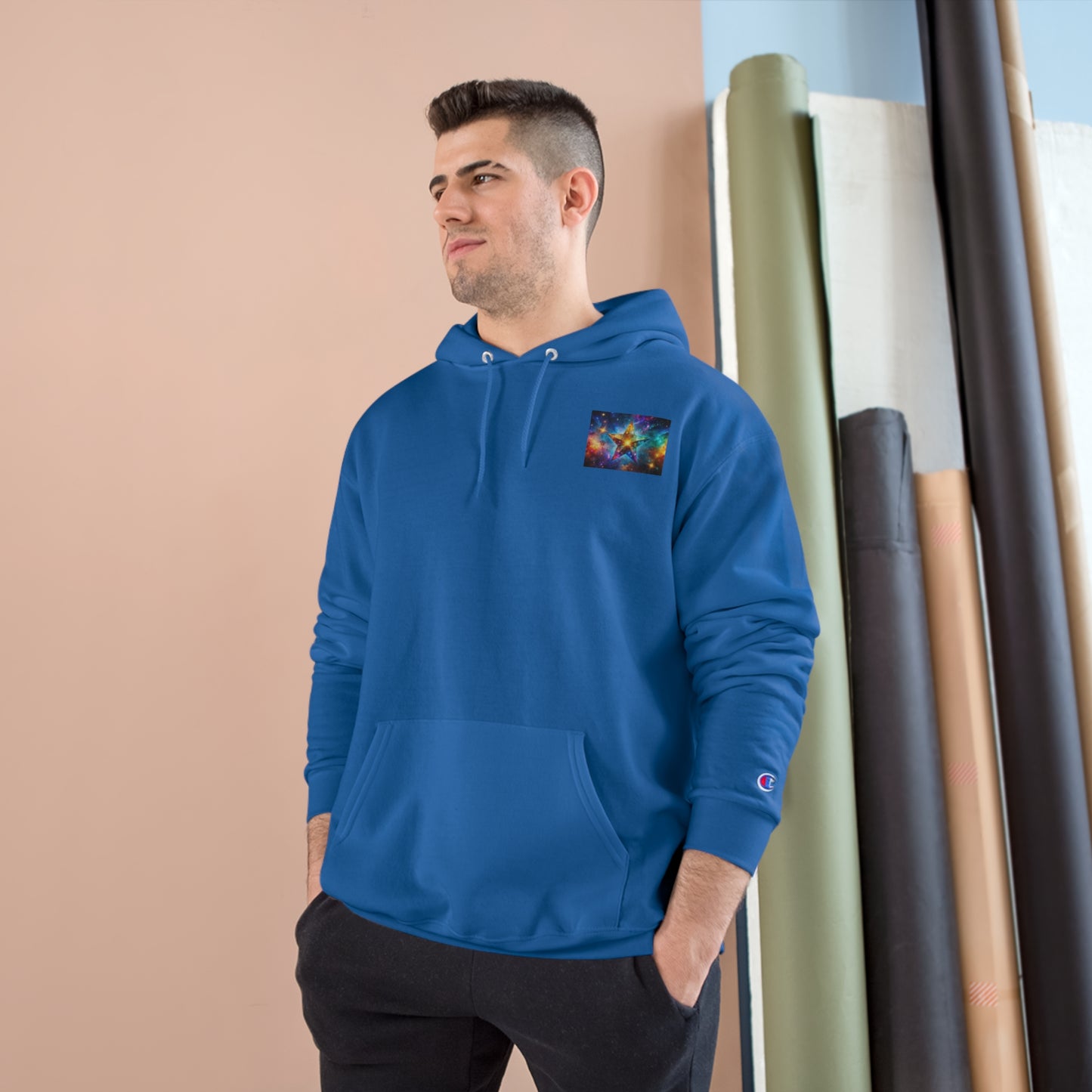 Dinosaur Adventure Champion Hoodie - Perfect for Car Lovers and Nature Enthusiasts